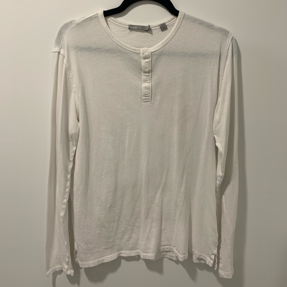 Vince long sleeve Henley size M